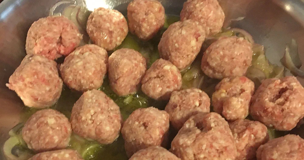 Polpettine di maiale in agrodolce — foto 2