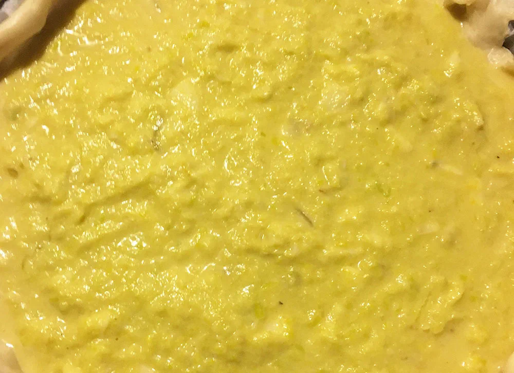 Torta salata con crema di porri — foto 3