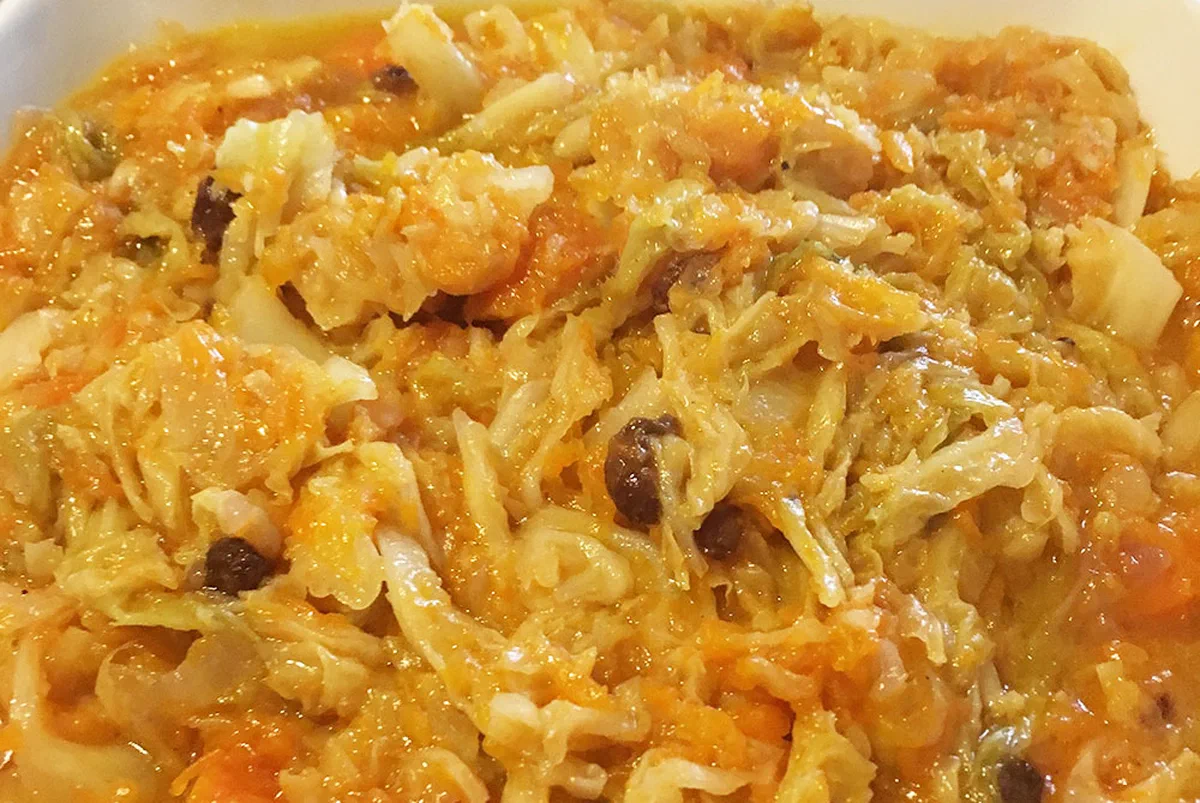 Verza e zucca in agrodolce