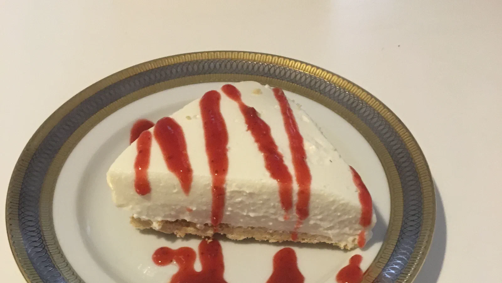 Cheesecake di ricotta con coulis di fragole