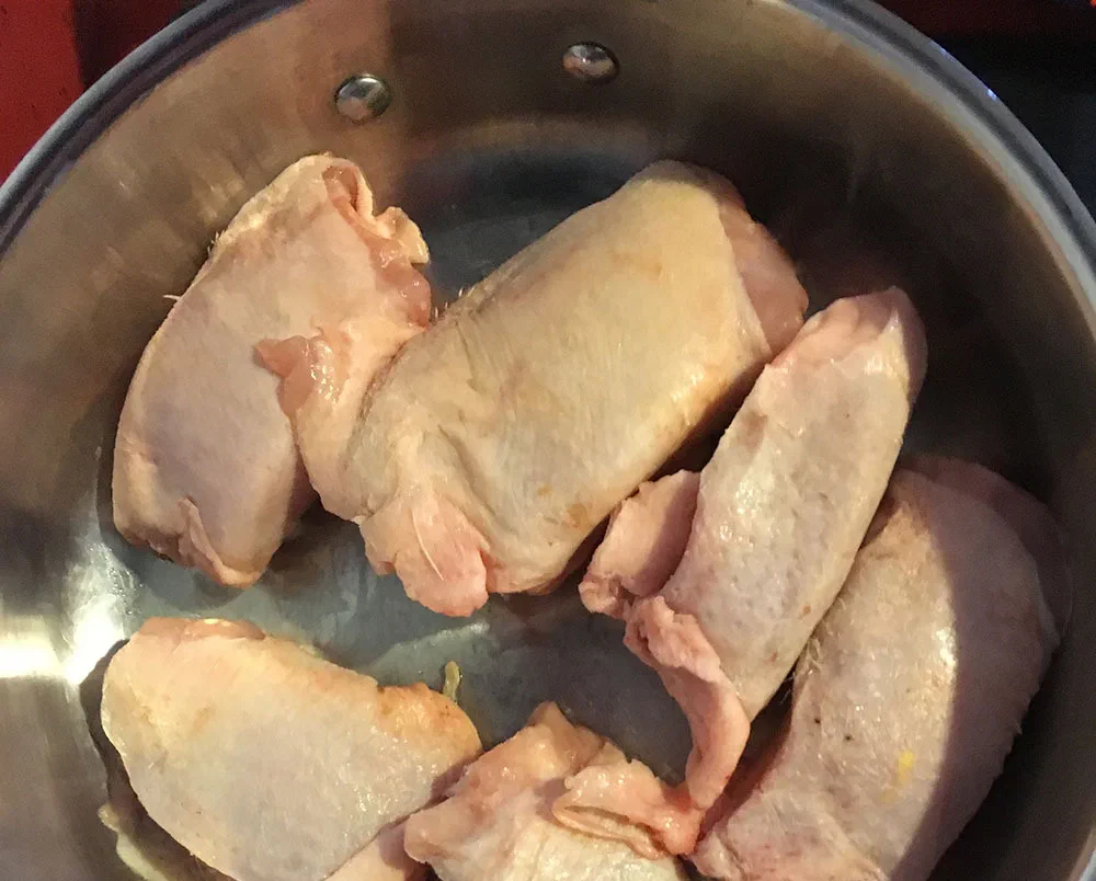 pollo in tegame