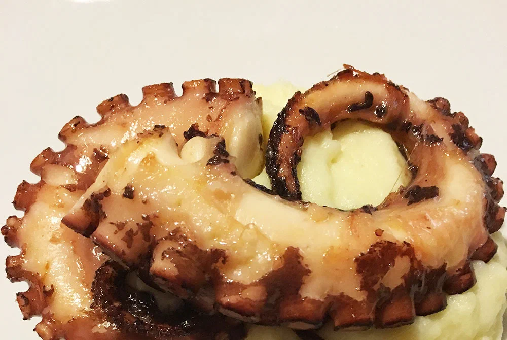 Polipo con purè di patate