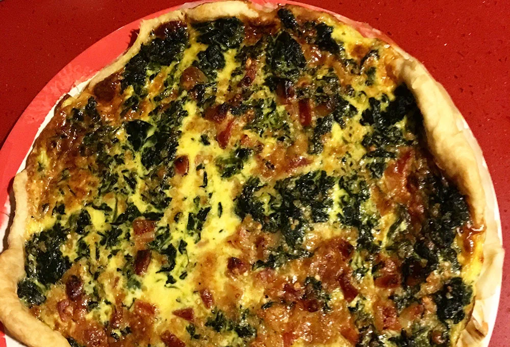quiche spinaci e pancetta