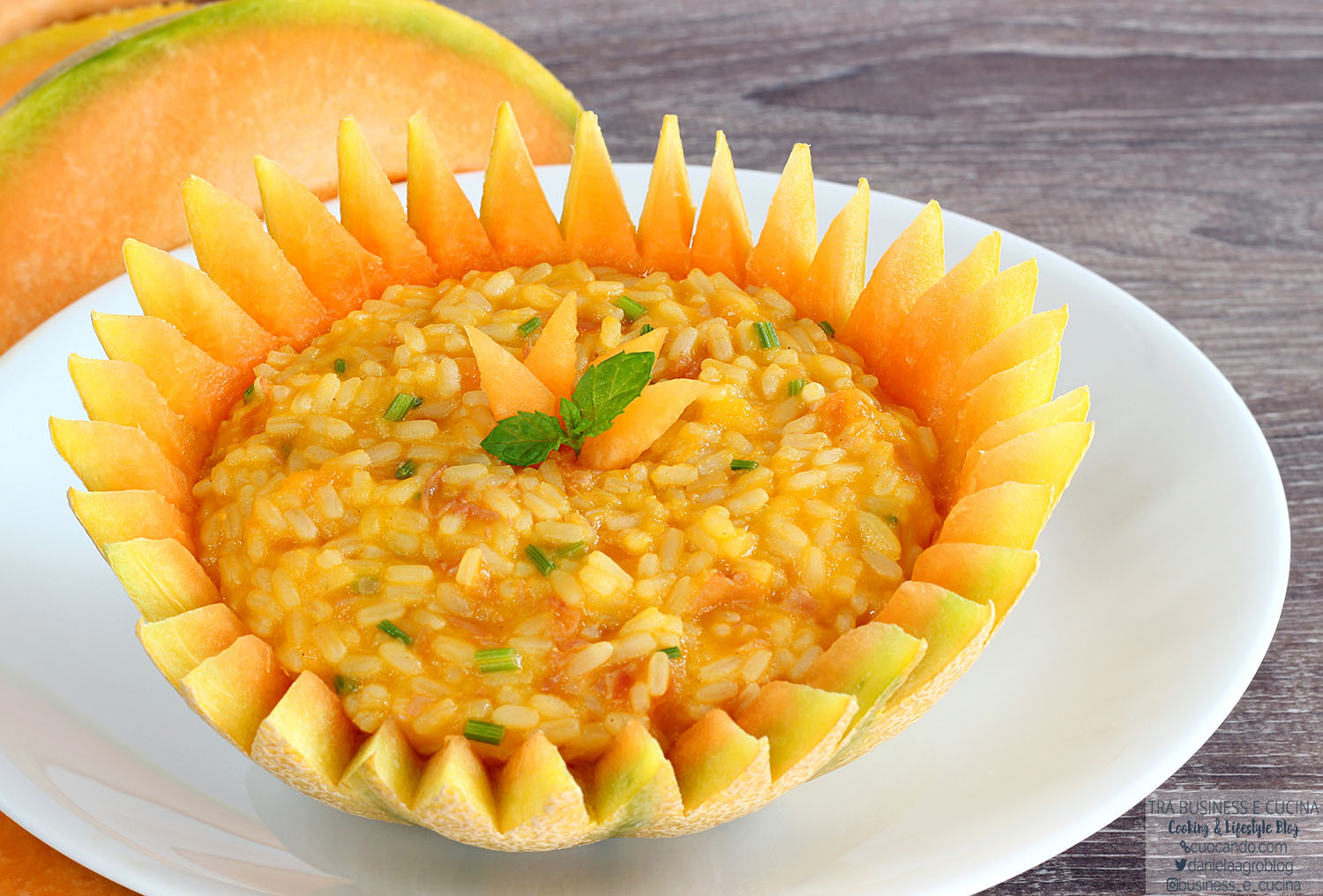 Risotto melone e pancetta Business e Cucina